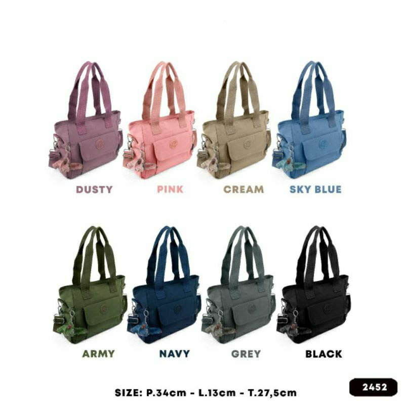 Tas Bahu Wanita Tas KP 2452 Tas selempang Wanita Jumbo Bahan Nylon Tas Selempang Best seller.