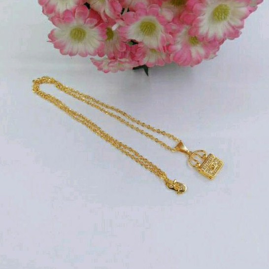 Kalung Asesoris Xuping Gold Wanita Dewasa Panjang 45Cm Premium