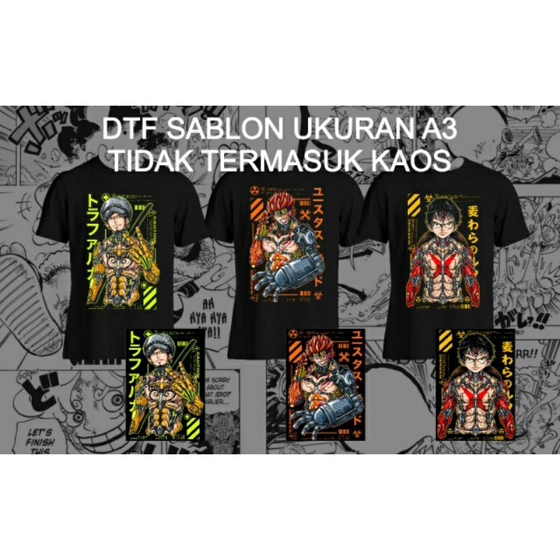 Sablon DTF Siap Press Ukuran A3
