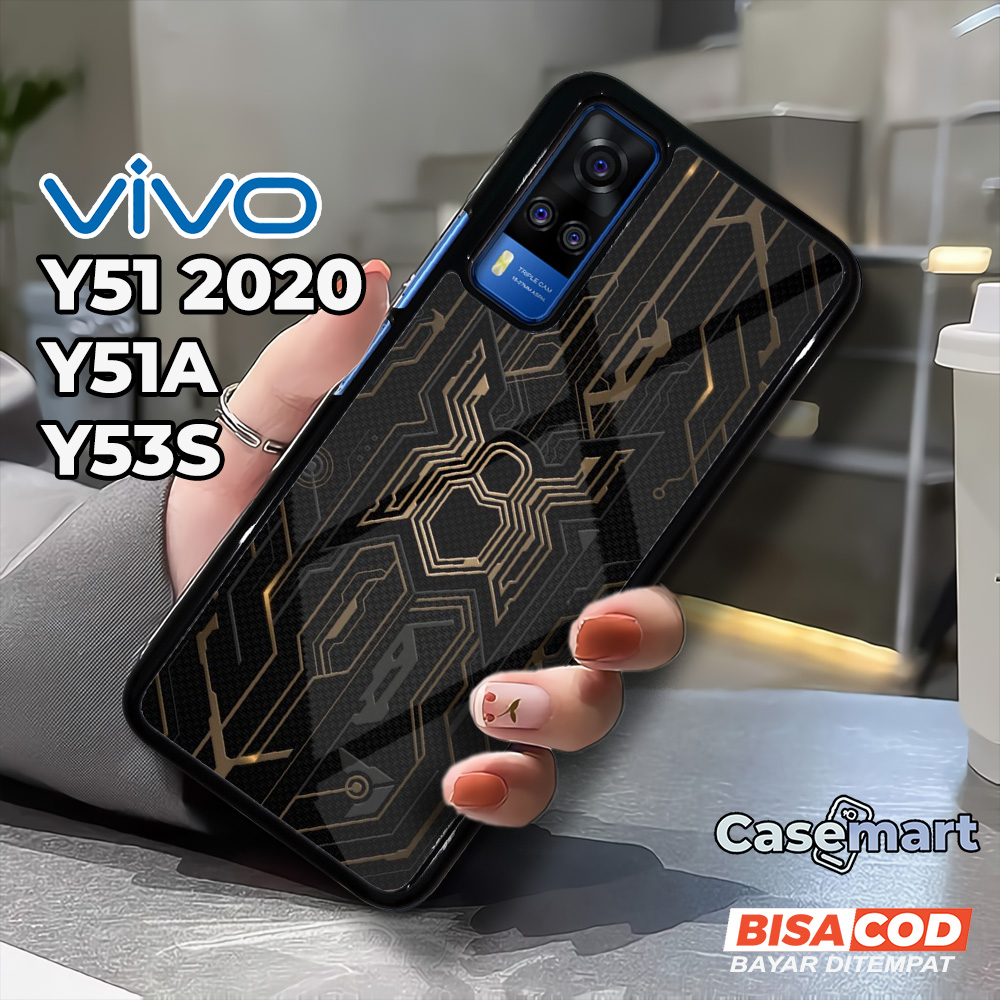 Case VIVO Y51 2020 Y51A Y53S Casing VIVO Y51 2020 Y51A Y53S Casemart [SPDM] Case Glossy Case Aesthet