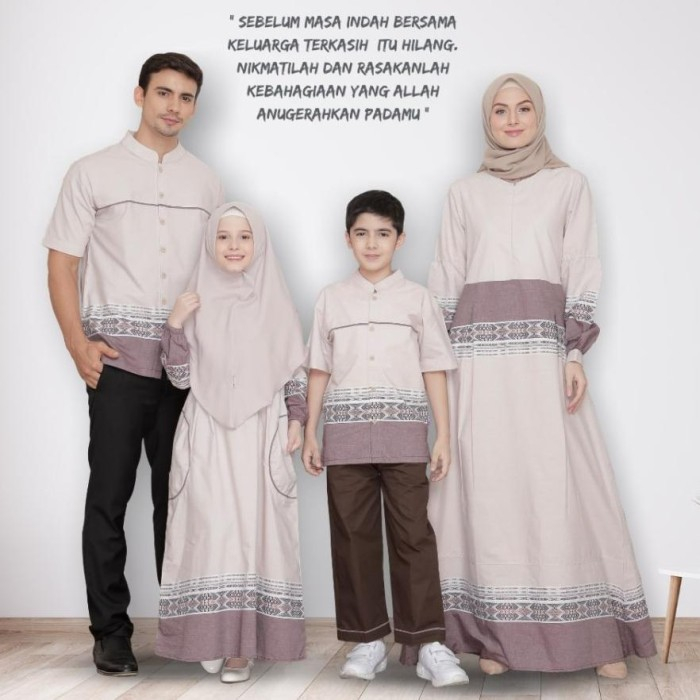 BAJU GAMIS ANAK RAUNA 245 WARNA COKLAT