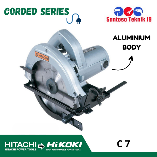 C7 / C 7 Mesin Gergaji Circular Saw Potong Kayu Hitachi / Hikoki