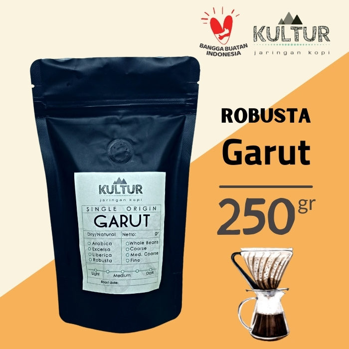 

COFFEE BEAN BIJI KOPI ROBUSTA GARUT 250 GR