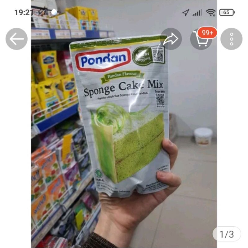 

Pondan sponge cake pouch 200gr