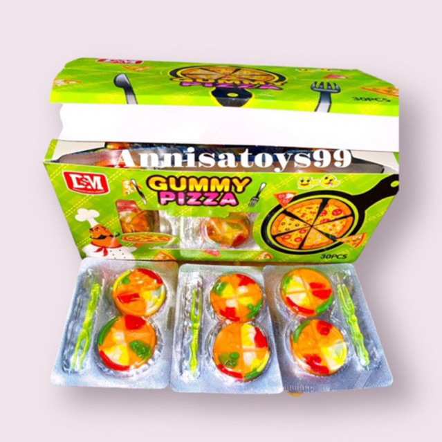 

PERMEN LUNAK GUMMY PIZZA BURGER ISI 30PCS