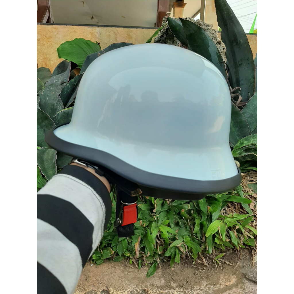 Helm nazi premium-helm nazi putih onehelmet