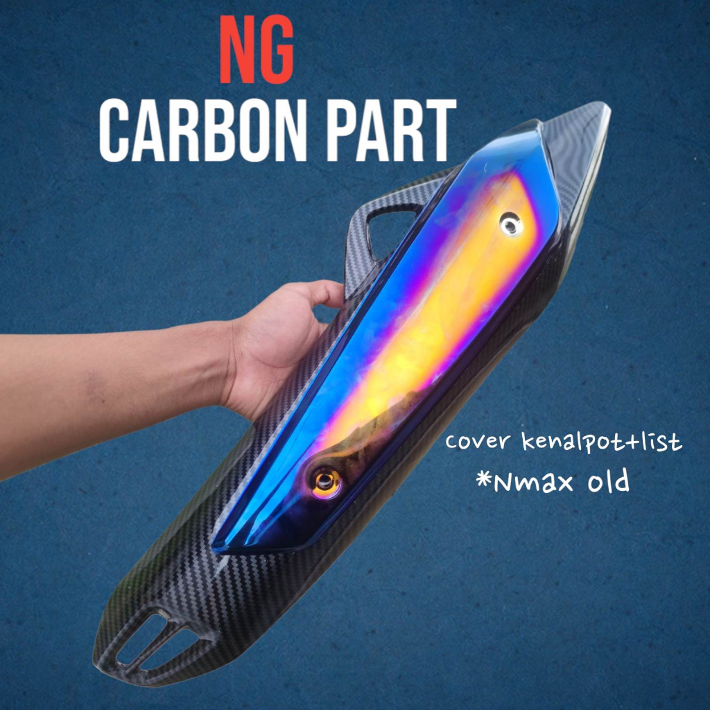 Black Carbon Tutup knalpot nmax old & lis twotone