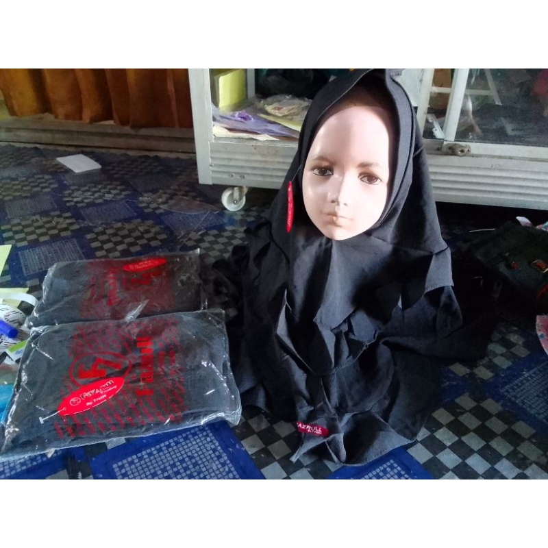 jilbab anak ceruti 1-2 tahun