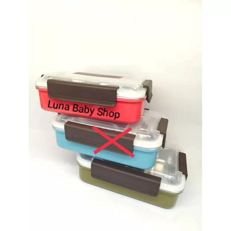 Tedemei Lunch Box Stainless 3Sekat