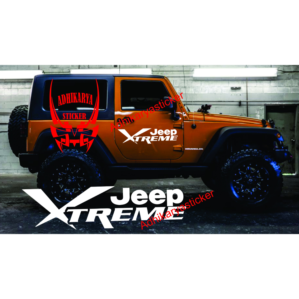 STIKER MOBIL JEEP XTREME STICKER JEEP STIKER MOBIL JEEP FEROZA KATANA TAFT STICKER JEEP