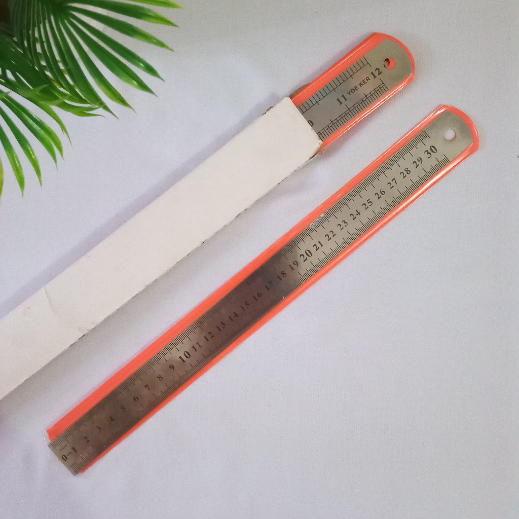 

(1pcs) Penggaris Besi Stainless 30 cm
