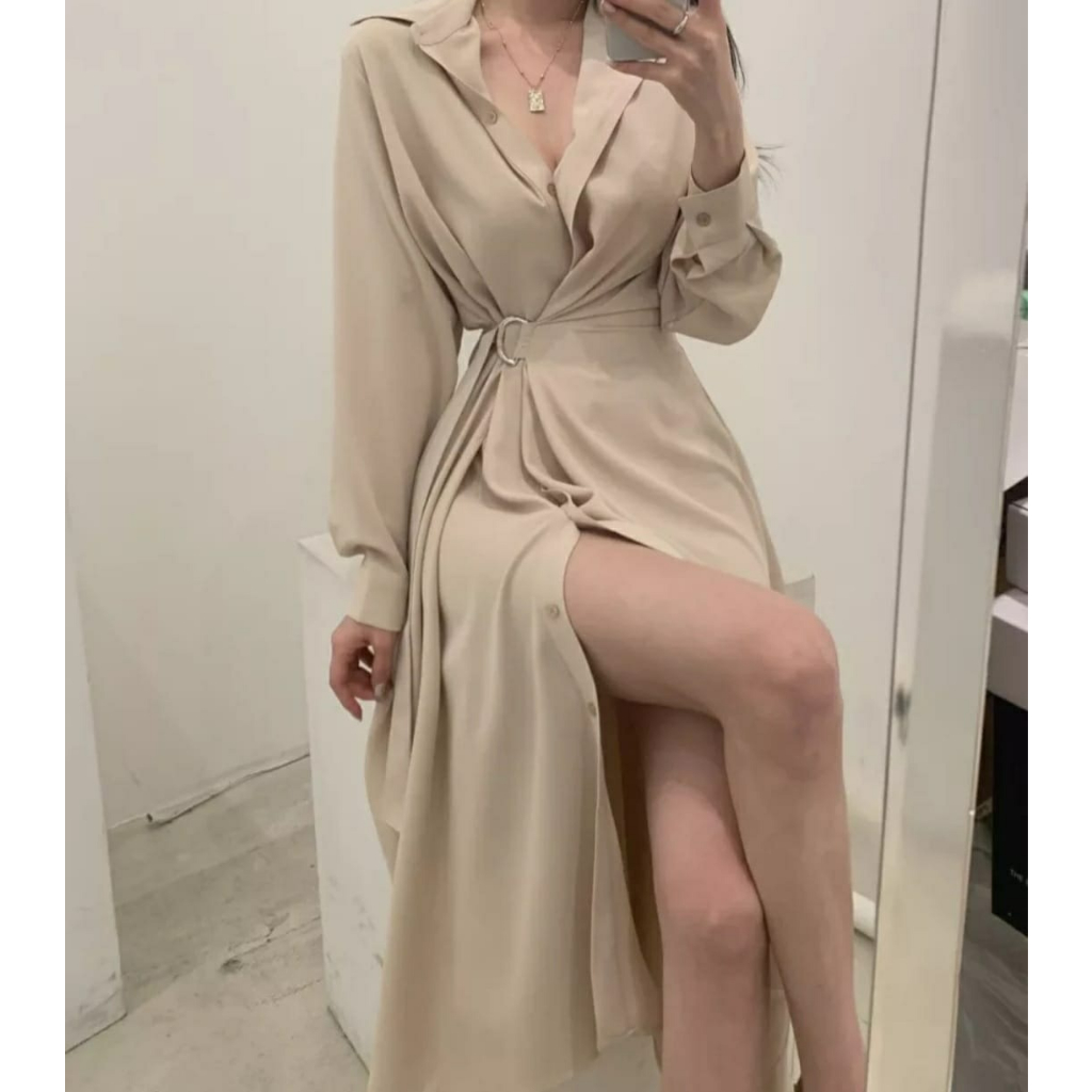 Dress Kem Vennamo / Dress Fashion Wanita Premium / Kemeja Cewek Seksi Modis Kekinian