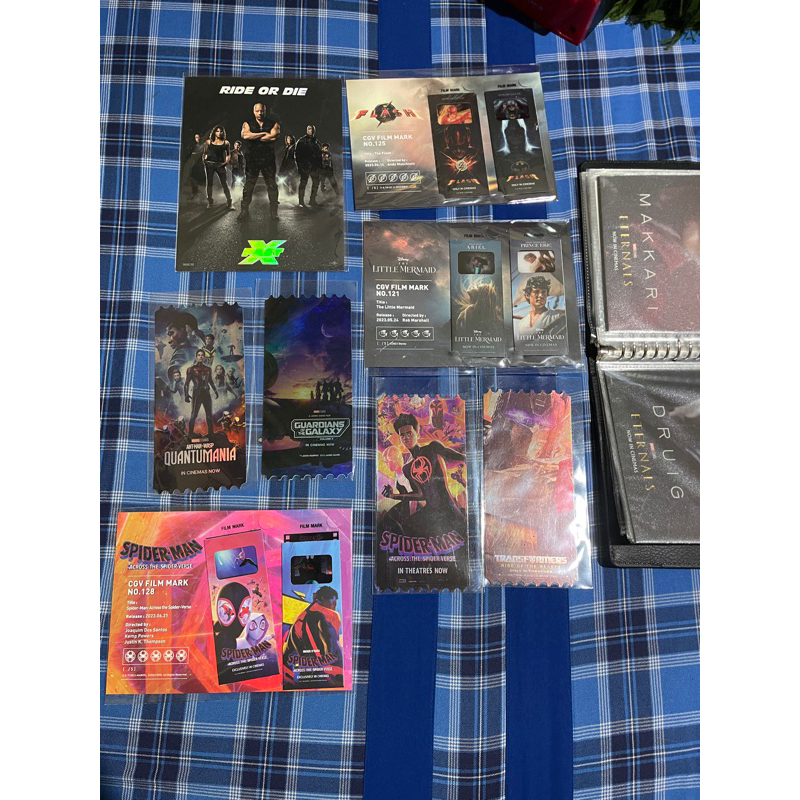 collectible ticket film mark cgv merchandise cinema artcard fast x spiderverse little mermaid transf