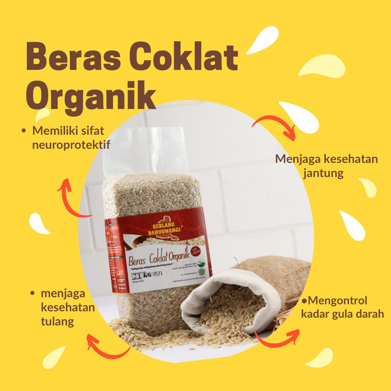 

beras coklat organik/beras kesehatan jantung/ beras
