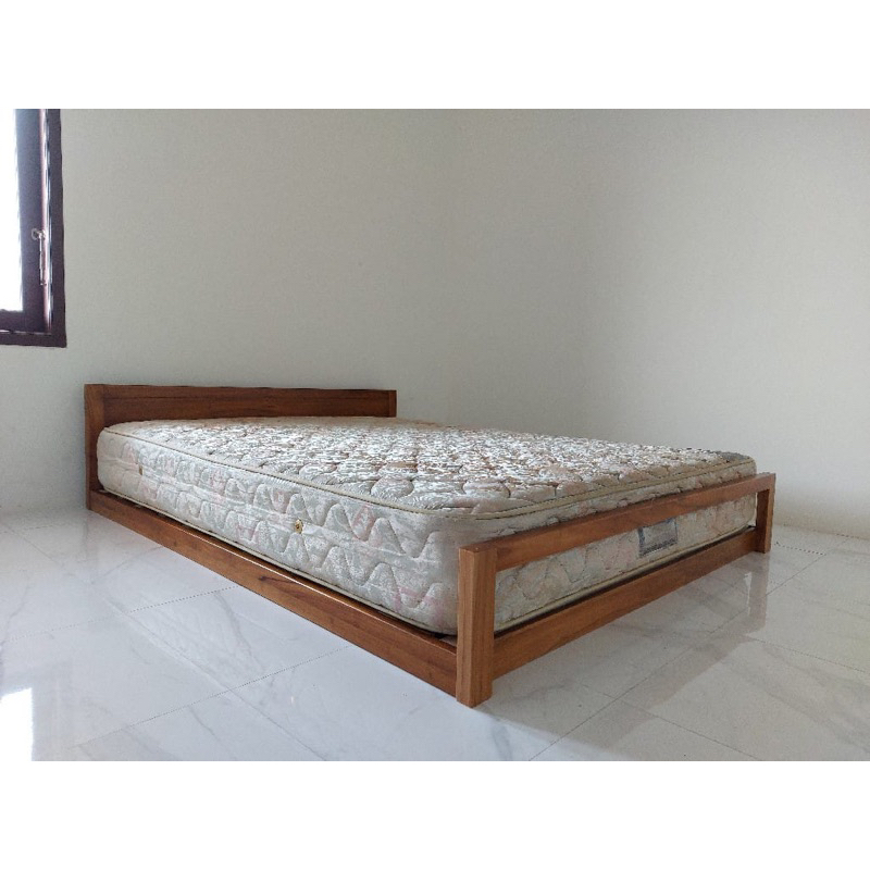 dipan tempat tidur lesehan kayu jati