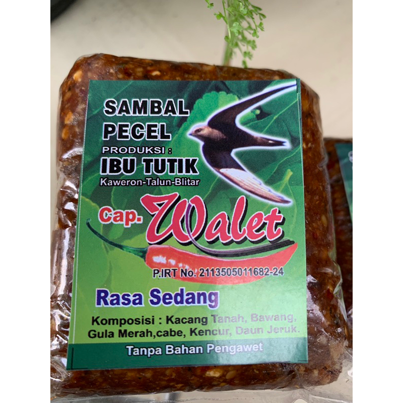 

sambel pecel cap walet khas blitar kemasan 250gr