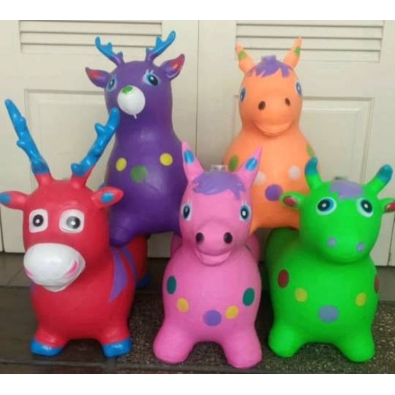 ANIMAL JUMPING KUDA KUDAAN KARET JUMPING ANIMAL MAINAN TUNGGANG ANAK GENJOT HEWAN KUDA