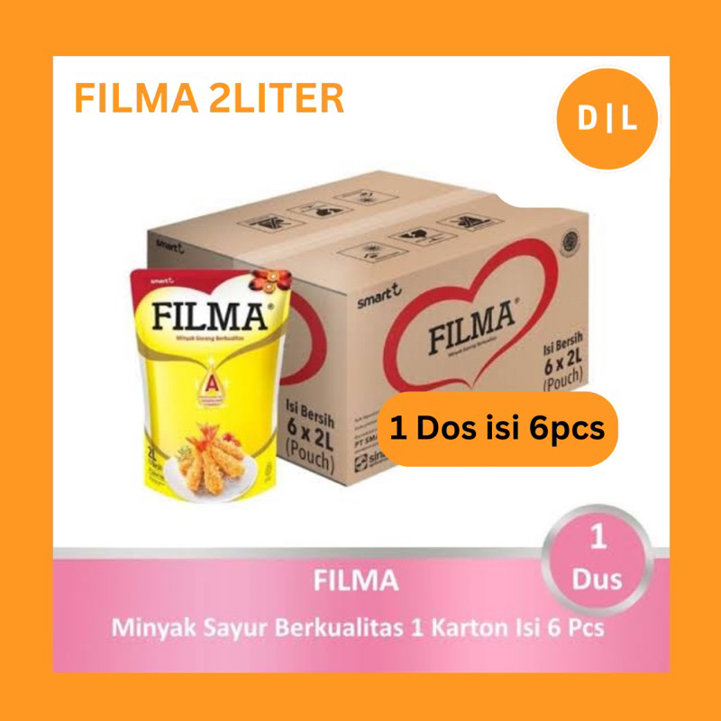 

MINYAK FILMA 1 DOS 6PCS / MINYAK GORENG 1DUS 2LITER