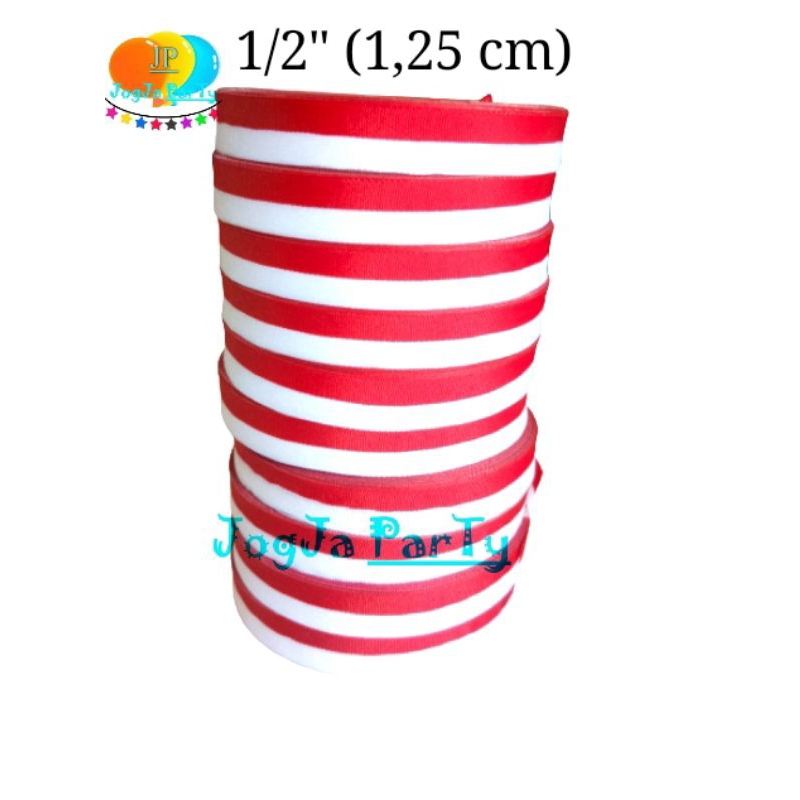 

Pita merah putih Ri 1 inch 1/2 inch (1,25 cm) pita dirgahayu dekorasi kemerdekaan