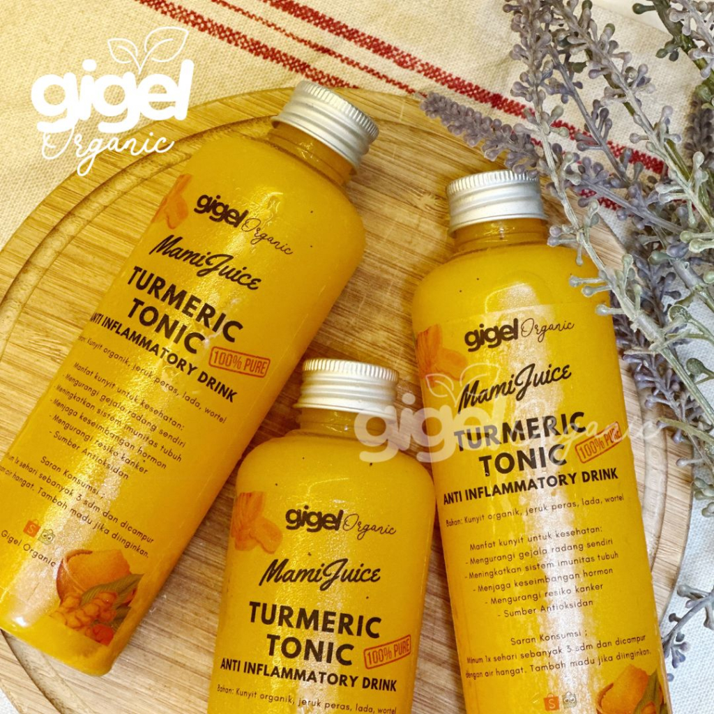 

Gigel Organic Turmeric Tonic 250ml Jamu Kunyit Juice Jus