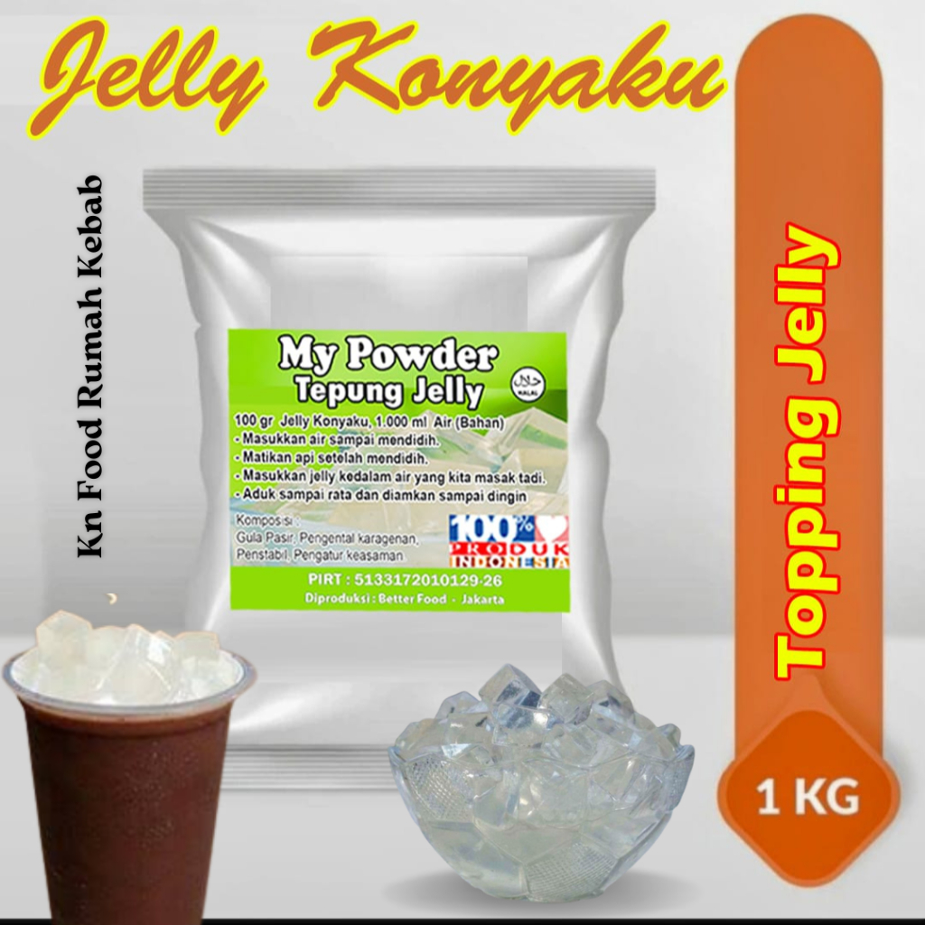 

BUBUK JELLY KONYAKU POLOS KUALITAS REGULER 1 KG