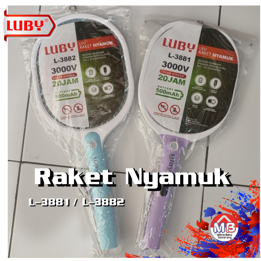 LUBY Raket Nyamuk Tipe L 3881 / L 3882