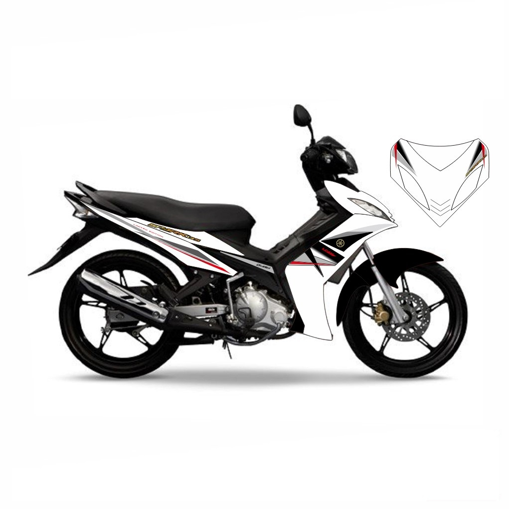 STICKER STRIPING TRANSPARA YAMAHA JUPITER MX OLD SPARK
