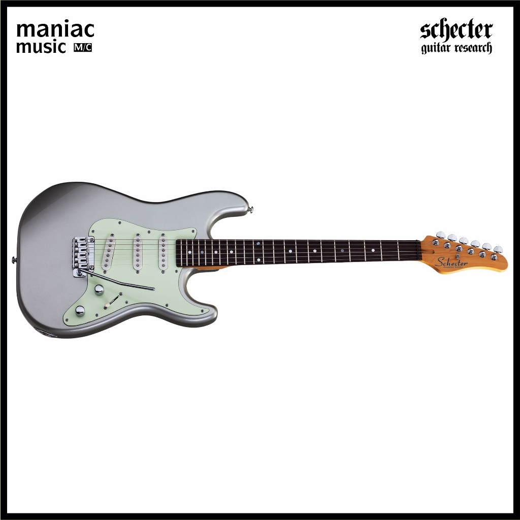 Schecter Nick Johnston Traditional Atomic Silver - SSS. Alder. Maple