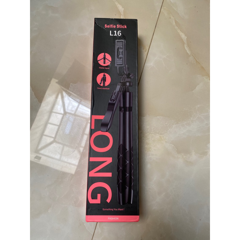 Tongsis Tripod L16 Alumunium Selfie Stick Wireless Tripod L16