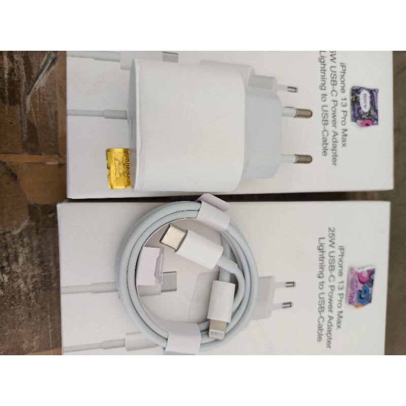 Charger iphone 25w Pengecas iphone 25w Casan iphone