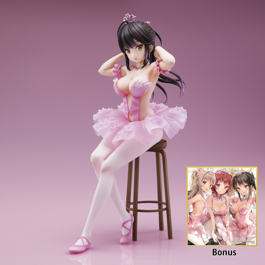 PVC Figure Flamingo Ballet Dan Ponytail no Ko by Anmi - With Bonus