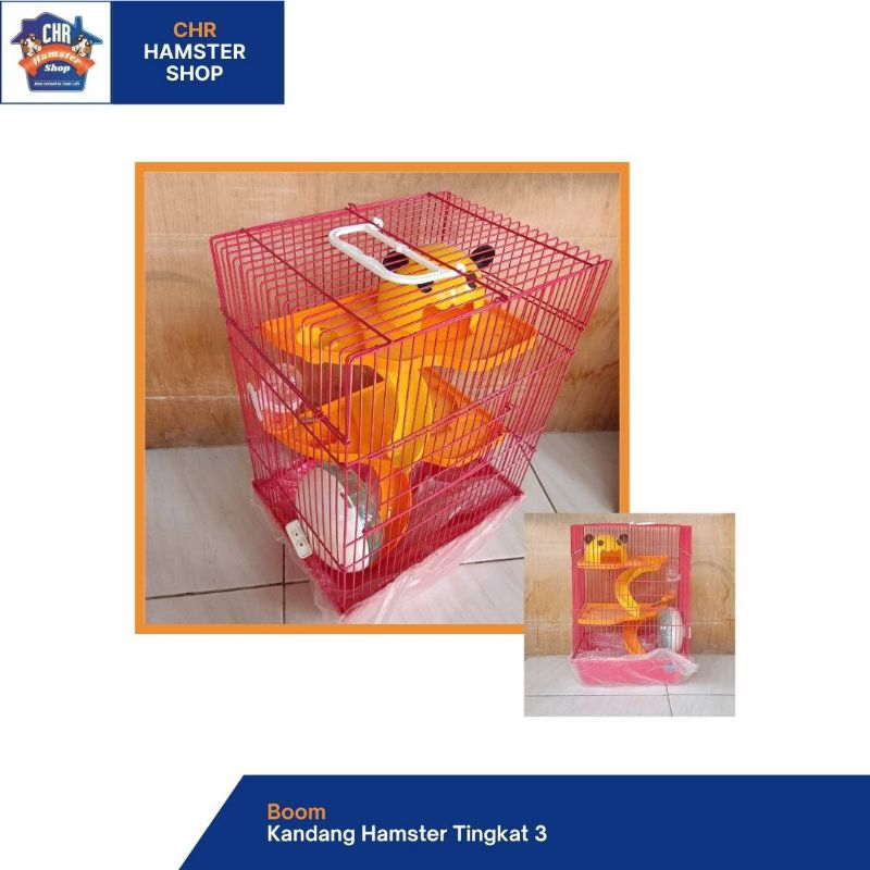 Kandang Hamster Besar tingkat 3 Boom