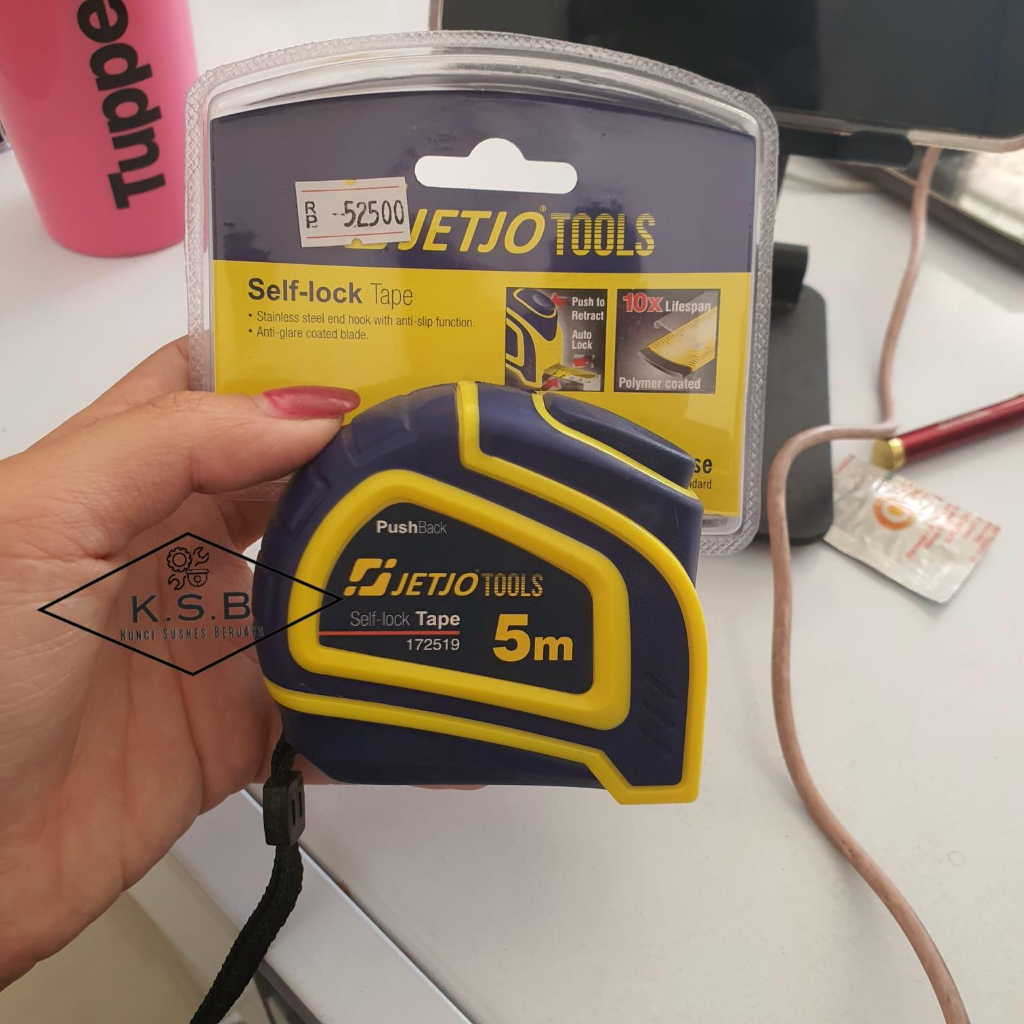 (172519) Meteran 5m / Self Lock 5m x 19mm JETJO TOOLS / LAKONI PRO