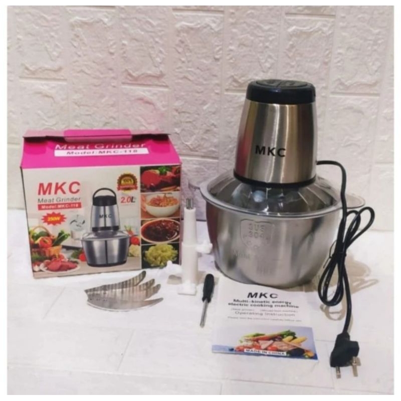BLENDER CHOPPER STAINLESS MKC BLENDER PENGGILING DAGING DAN SAYURAN