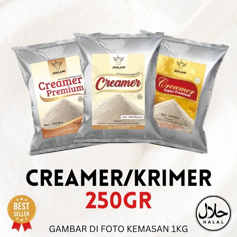 

Creamer Bubuk Javaland 250gr Krimer Bubuk Pengental Minuman Kekinian