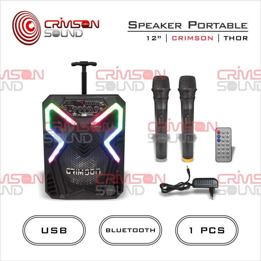 Speaker Meeting 12 Inch Portable CRIMSON - THOR