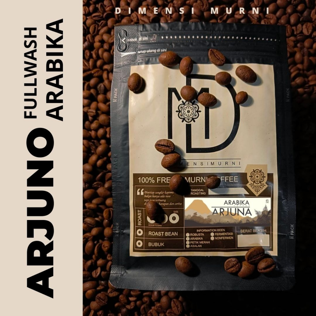(DMC) Full Wash Arabika Arjuno, Medium To Dark RaostBean/Bubuk