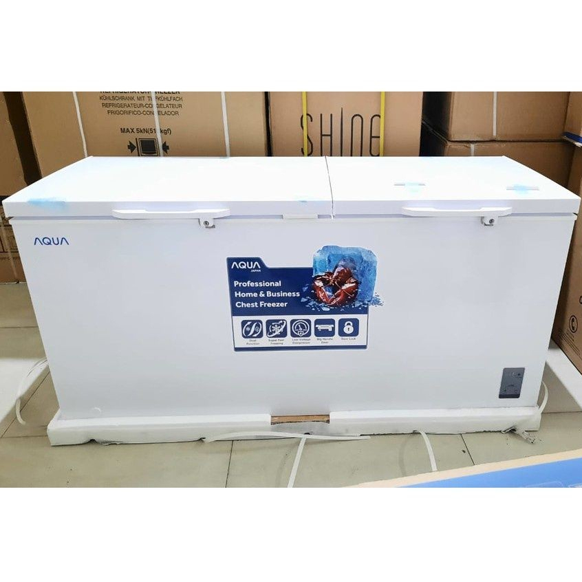 Chest Freezer AQUA Lemari Pembeku 478 liter AQF 500 WTD Garansi Resmi