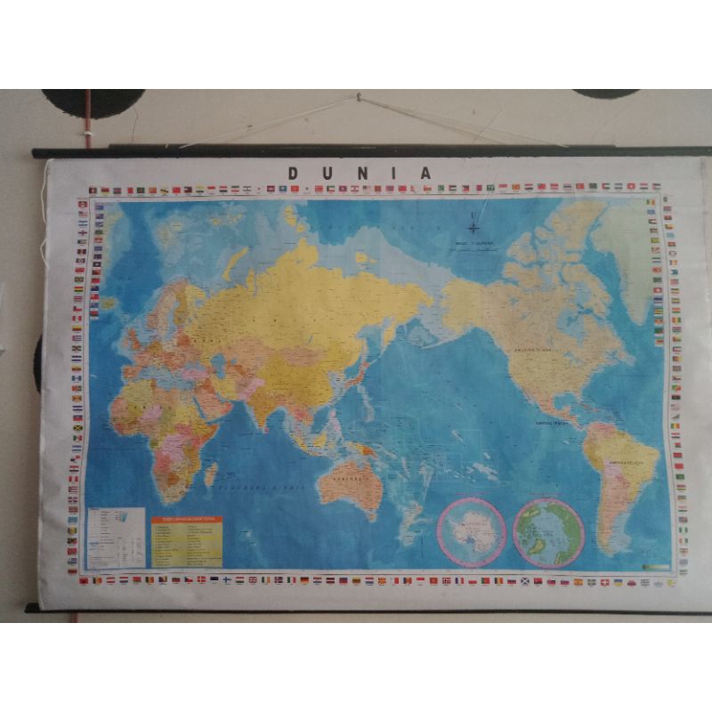 Peta Dunia Gantung 150 x 100