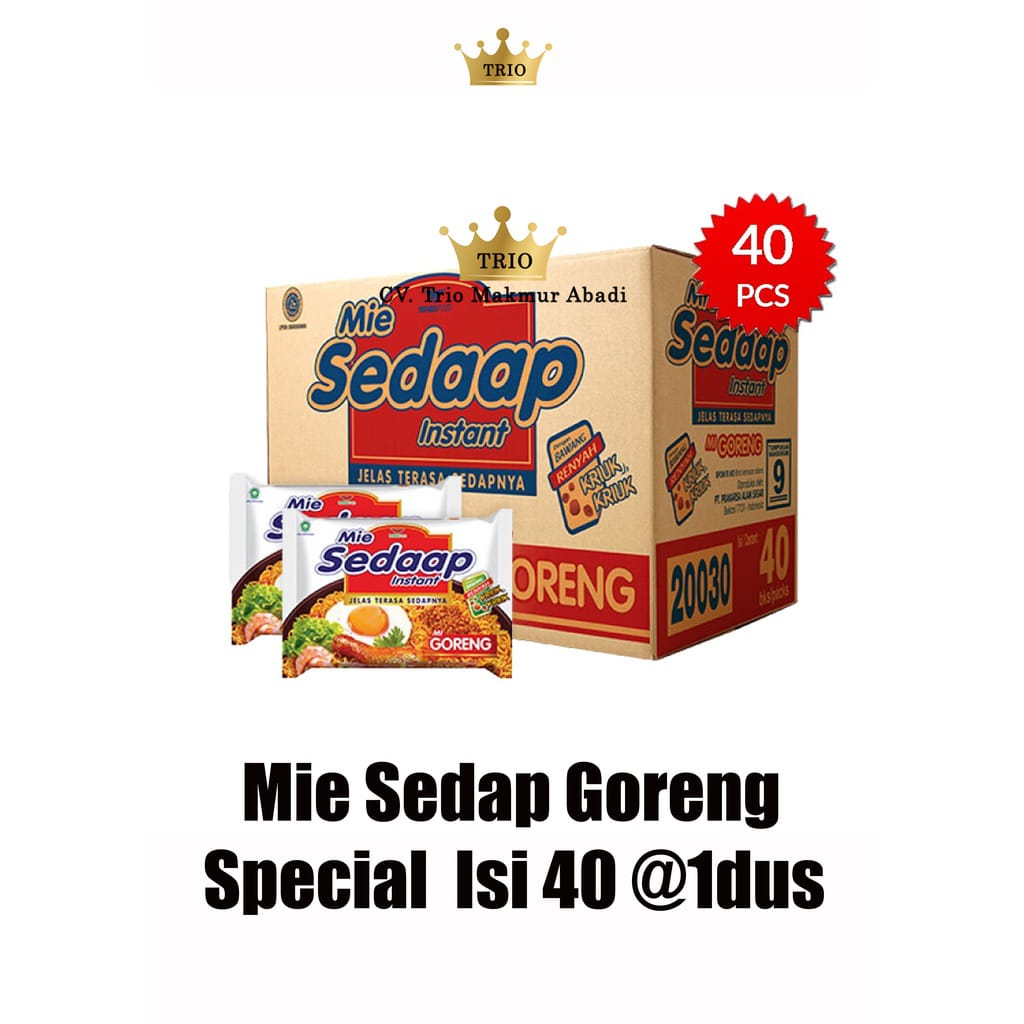

MIE SEDAP GORENG 1 DUS ISI 40PCS