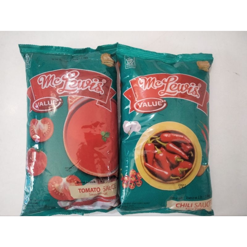 

MC LEWIS saos tomat dan sambal 1kg