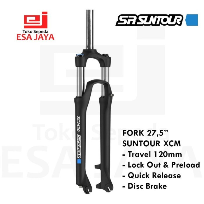 Fork Suntour XCM 27.5 HLO Coil Travel 120 QR