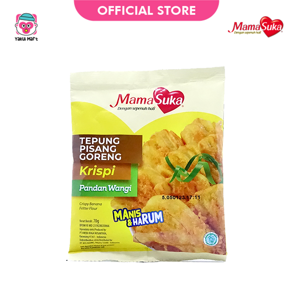 

⭐YAKUI MART⭐MamaSuka - Tepung Pisang Goreng Pandan 70 gr