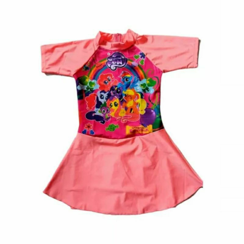 BAJU RENANG ANAK PEREMPUAN / BAJU RENANG ROK ANAK / BAJU RENANG L.O.L & PONY& FROZEN