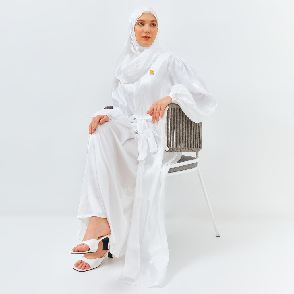 Outer Shimmer Silk Original / Abaya Shimmer / Dress Zara / Kemeja Zara / Shimmer Silk / Inner Dress 