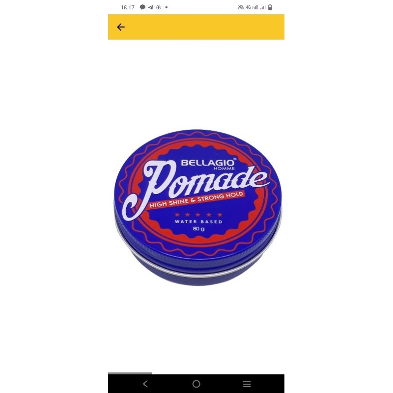 bellagio pomade