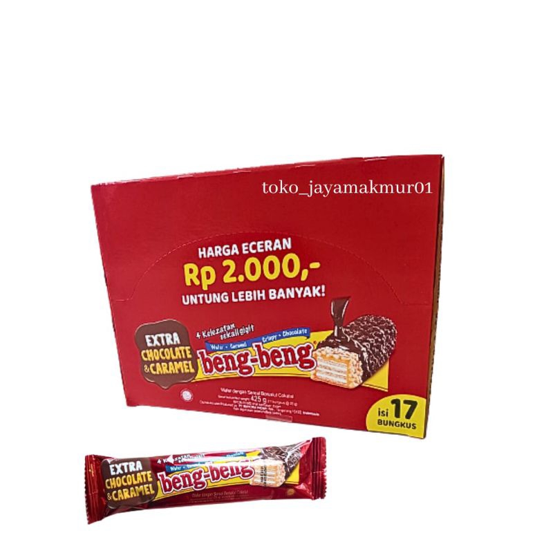 

BENGBENG WAFER CARAMEL CHOCOLATE 1Dus isi 17pcs