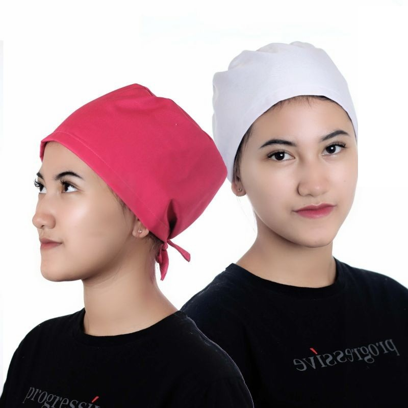 Topi koki dapur Topi chef Topi medis bedah Topi karyawan pabrik Hair Cap