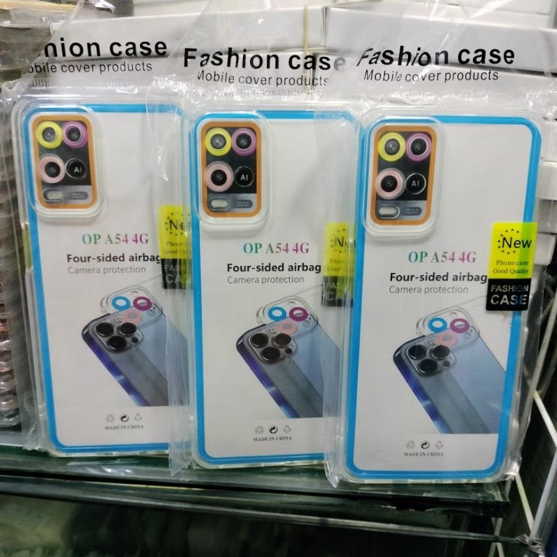 Soft Cese Oppo A54 Silikon Casing Clear Bening Transparan Pelindung Camera