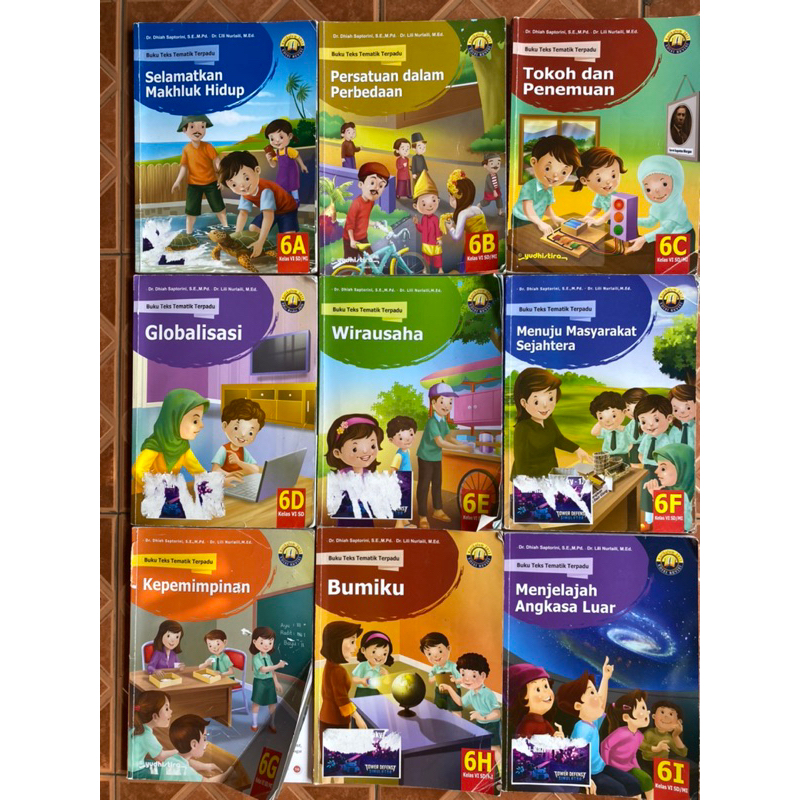 buku bekas pakai teks tematik terpadu yudhistira 6A - 6i